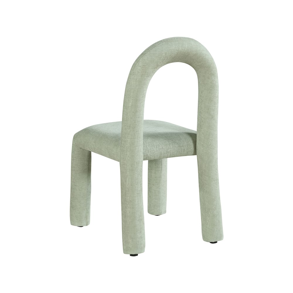 Amari Mint Chenille Fabric Dining Chair, Set of 2