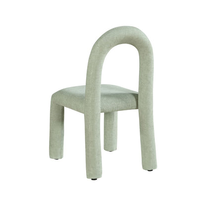 Amari Mint Chenille Fabric Dining Chair, Set of 2