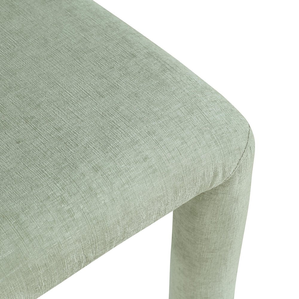 Amari Mint Chenille Fabric Dining Chair, Set of 2