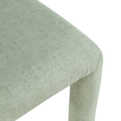 Amari Mint Chenille Fabric Dining Chair, Set of 2