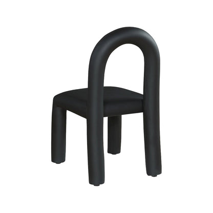 Amari Black Vegan Leather Dining Chair, Set of 2