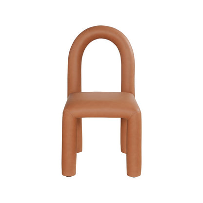 Amari Cognac Vegan Leather Dining Chair, Set of 2