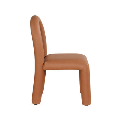 Amari Cognac Vegan Leather Dining Chair, Set of 2