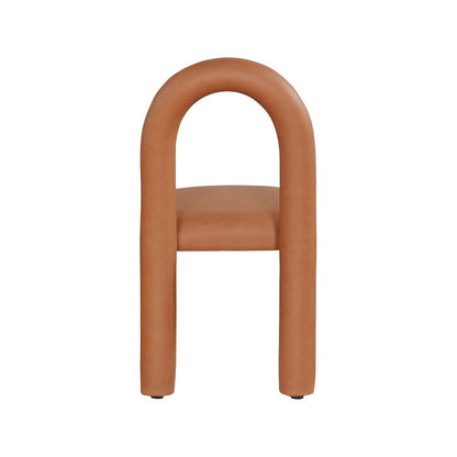 Amari Cognac Vegan Leather Dining Chair, Set of 2