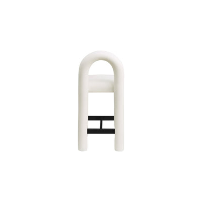 Amari Cream Vegan Leather Stool