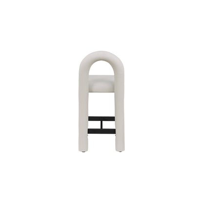 Amari Taupe Vegan Leather Stool