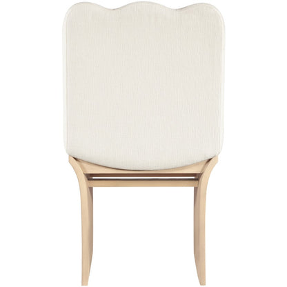 Shaw Cream Chenille Fabric Upholstered Dining Chair
