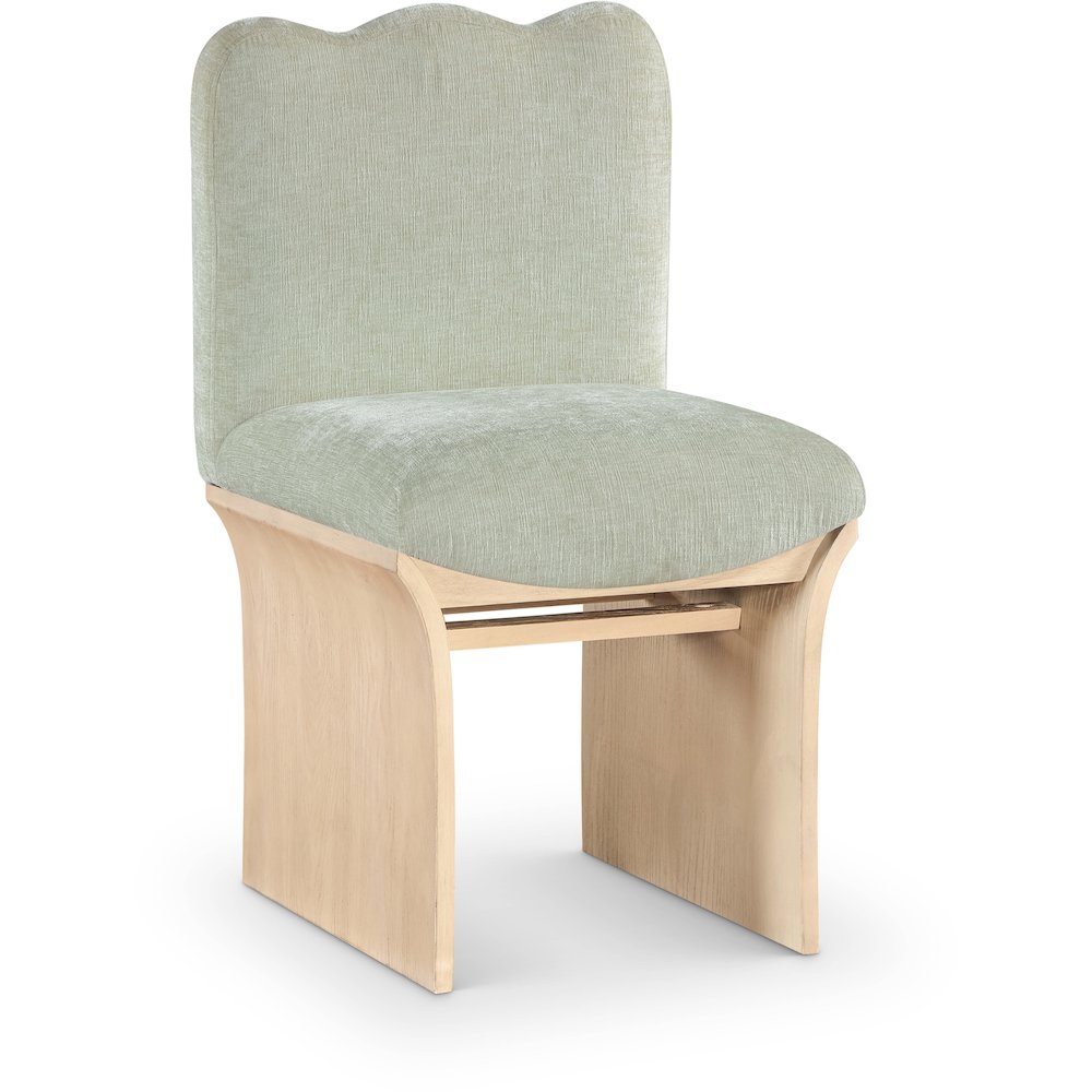 Shaw Mint Chenille Fabric Upholstered Dining Chair