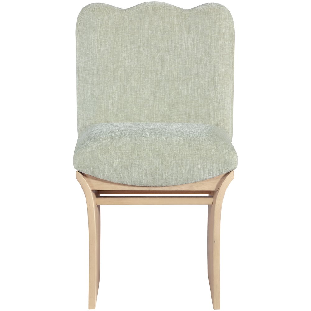 Shaw Mint Chenille Fabric Upholstered Dining Chair