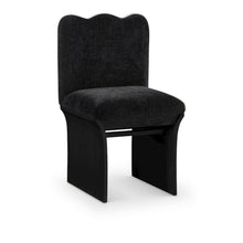 Shaw Black Chenille Fabric Upholstered Dining Chair