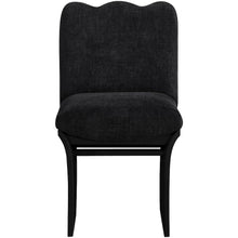 Shaw Black Chenille Fabric Upholstered Dining Chair