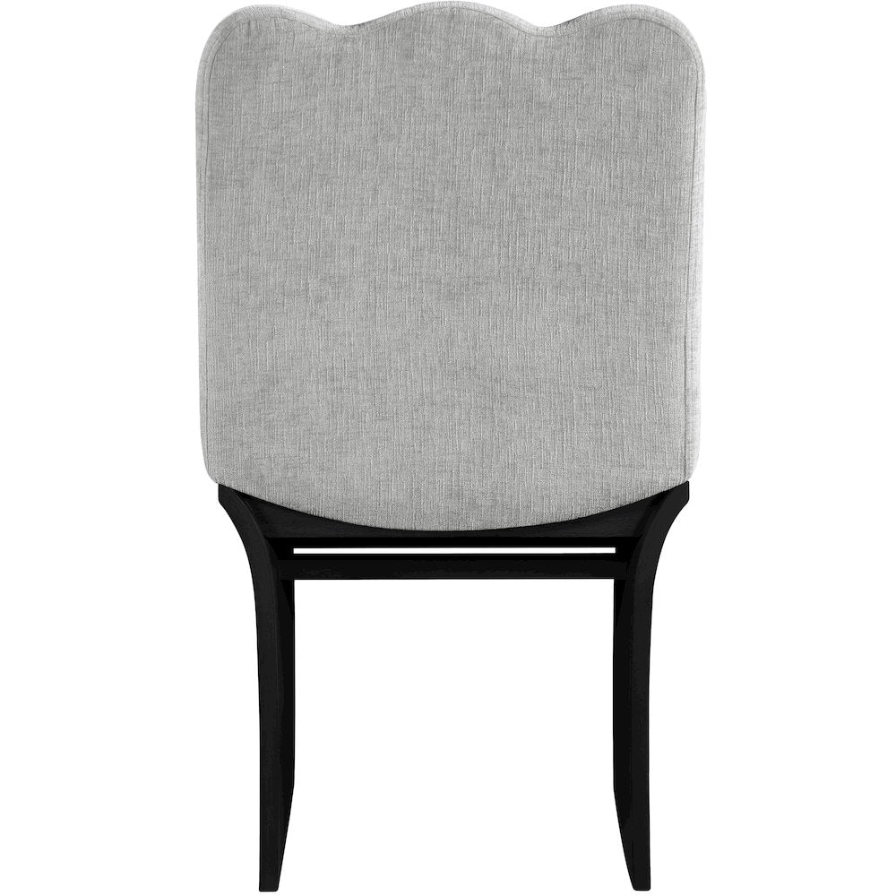 Shaw Grey Chenille Fabric Upholstered Dining Chair