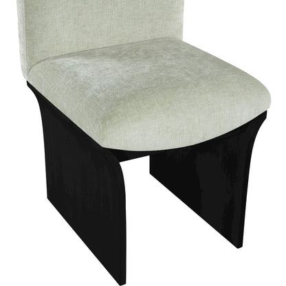 Shaw Mint Chenille Fabric Upholstered Dining Chair