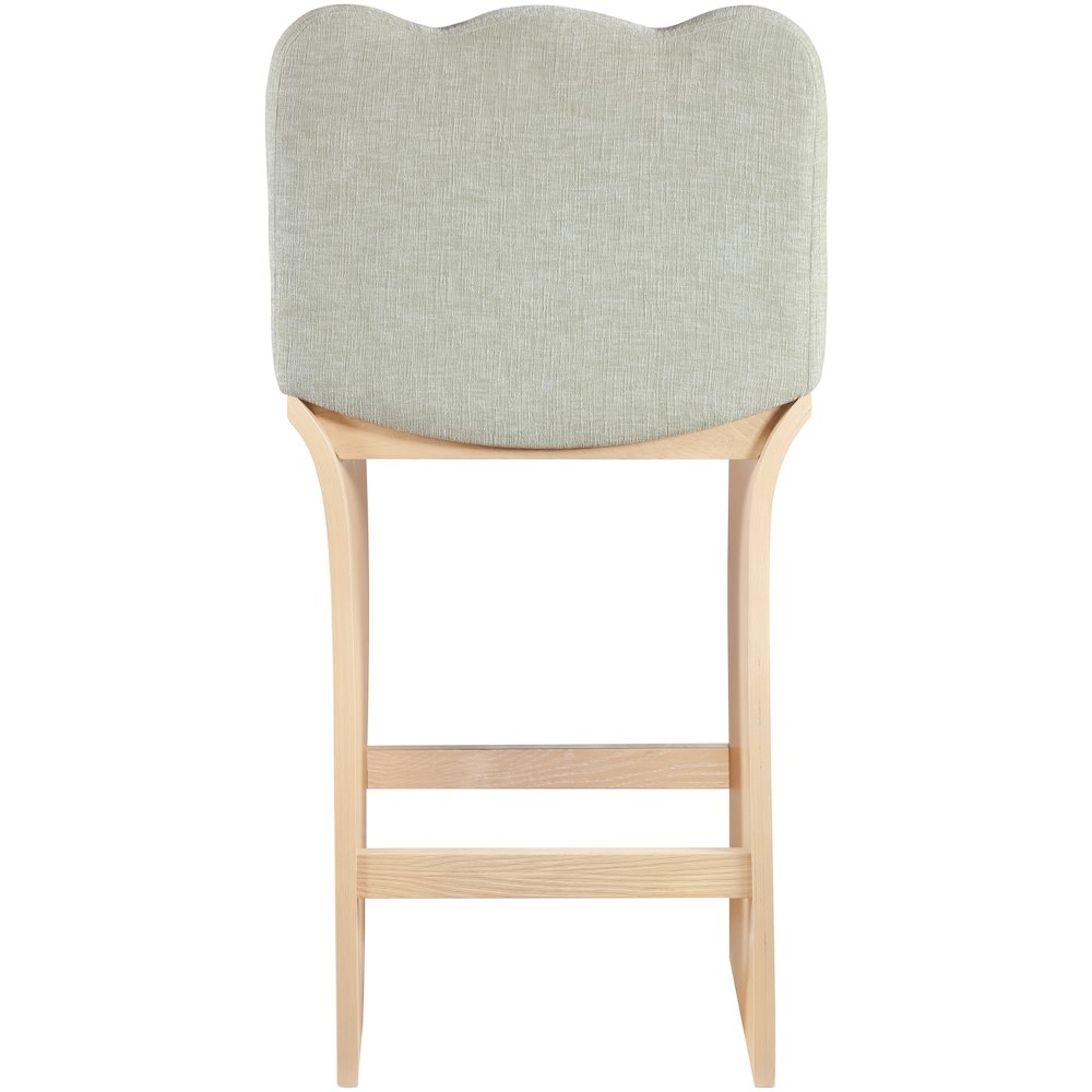 Shaw Mint Chenille Fabric Upholstered Counter Stool