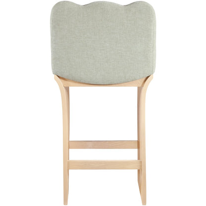 Shaw Mint Chenille Fabric Upholstered Counter Stool