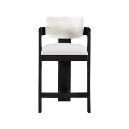Sacha Cream Velvet Stool