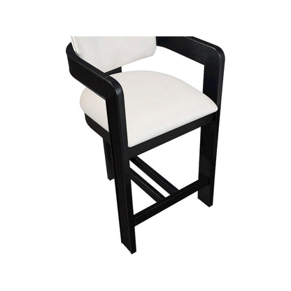 Sacha Cream Velvet Stool