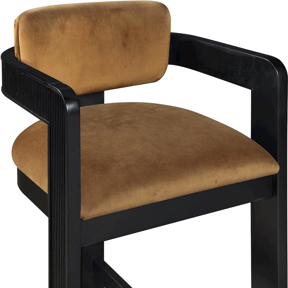 Sacha Saddle Velvet Stool