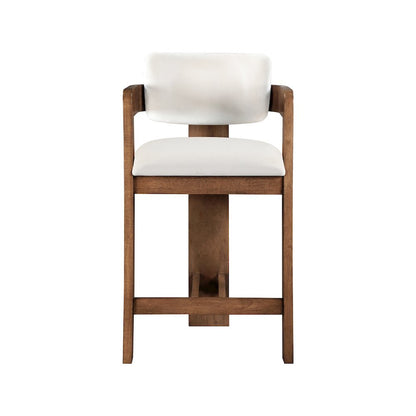 Sacha Cream Velvet Stool