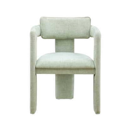 Brenda Mint Chenille Fabric Dining Chair, Set of 2