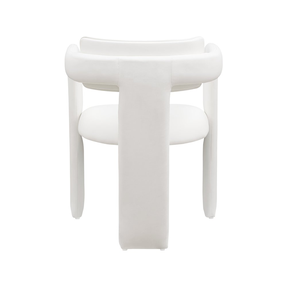Brenda Cream Vegan Leather Dining Chair, Set of 2