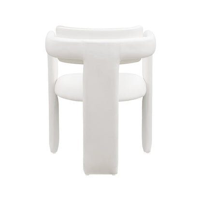 Brenda Cream Vegan Leather Dining Chair, Set of 2