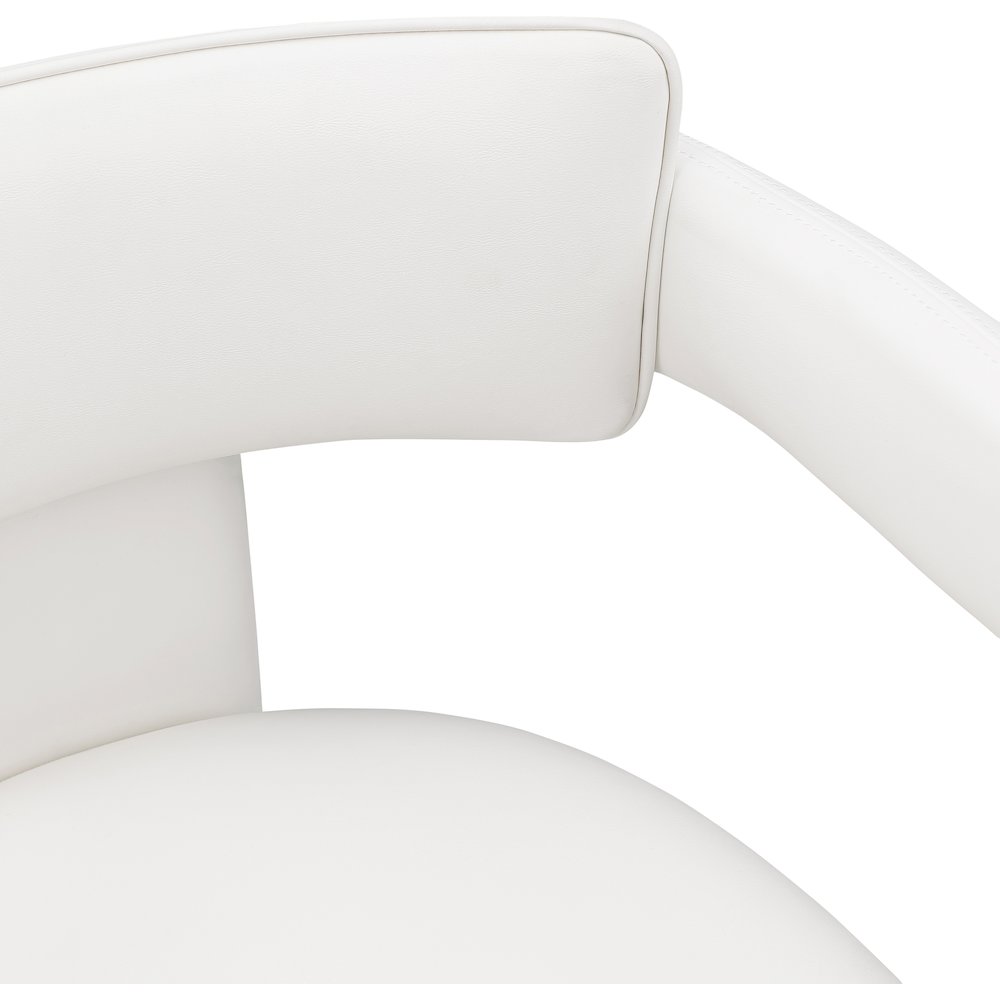 Brenda Cream Vegan Leather Dining Chair, Set of 2