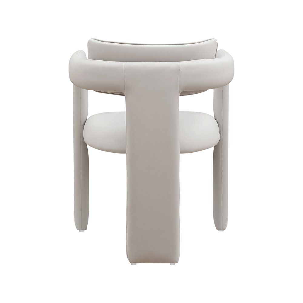 Brenda Taupe Vegan Leather Dining Chair, Set of 2