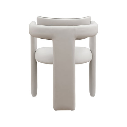 Brenda Taupe Vegan Leather Dining Chair, Set of 2