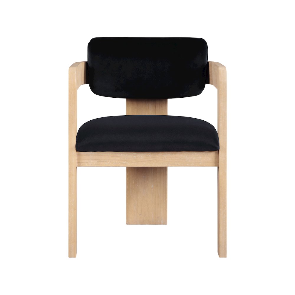 Sacha Black Velvet Dining Chair, Set of 2
