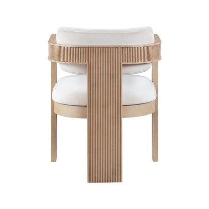 Sacha Cream Velvet Dining Chair, Set of 2