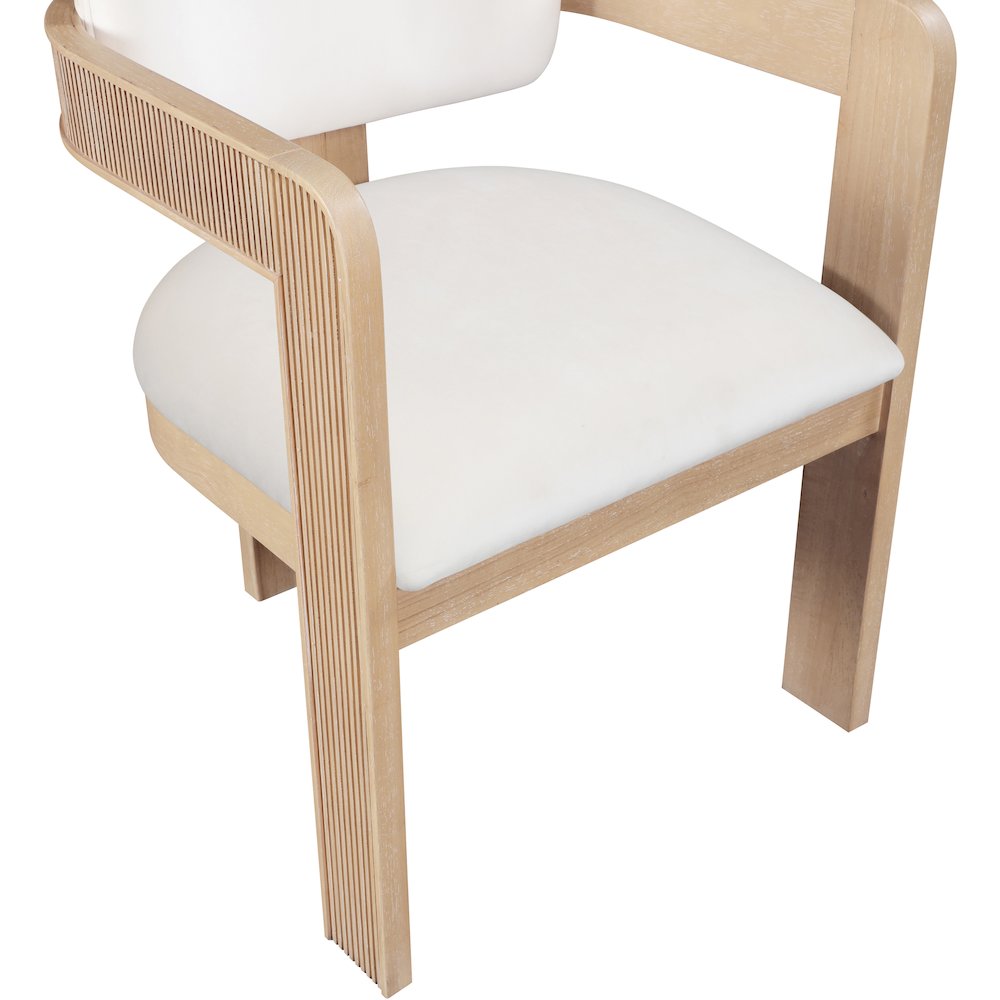 Sacha Cream Velvet Dining Chair, Set of 2