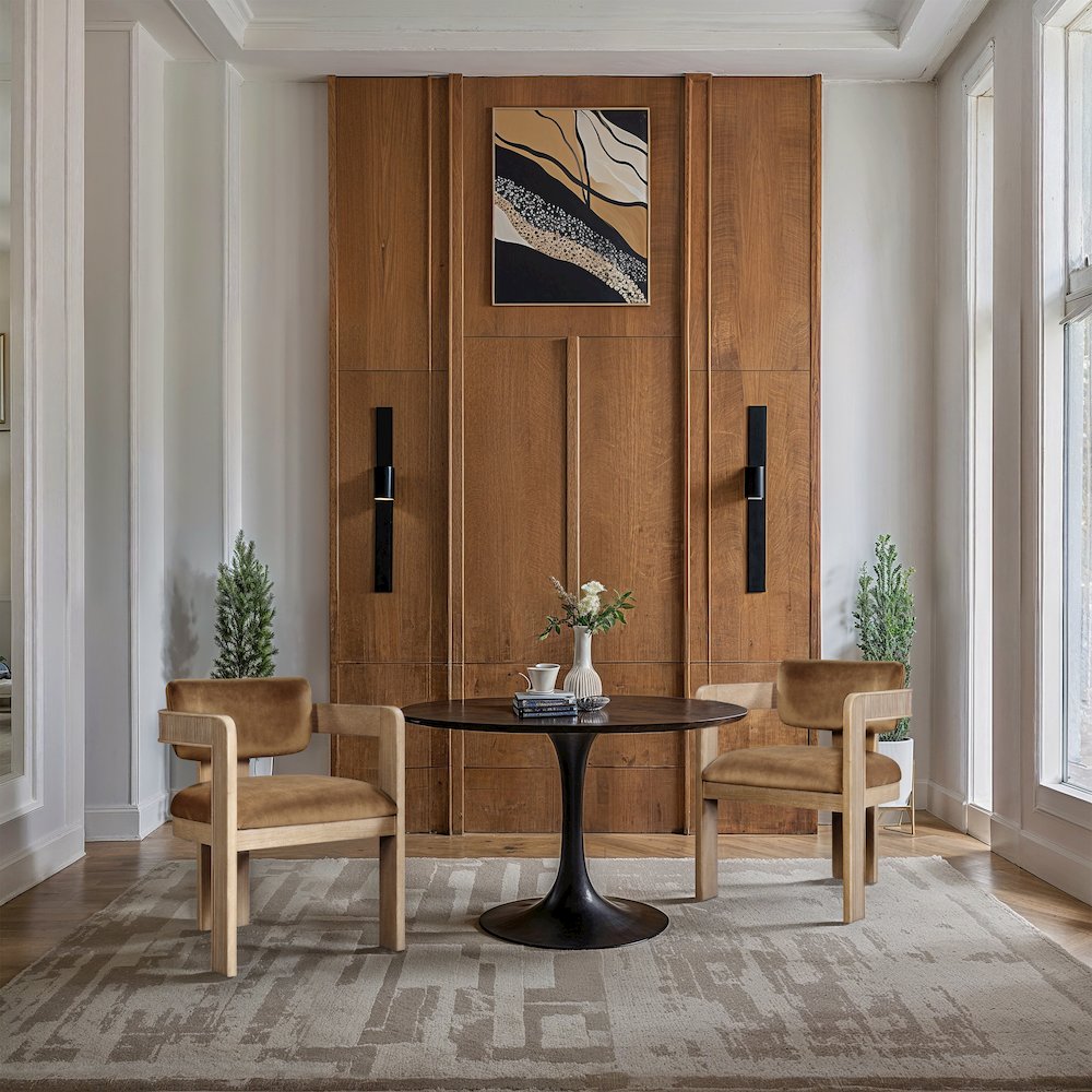 Sacha Saddle Velvet Dining Chair, Set of 2