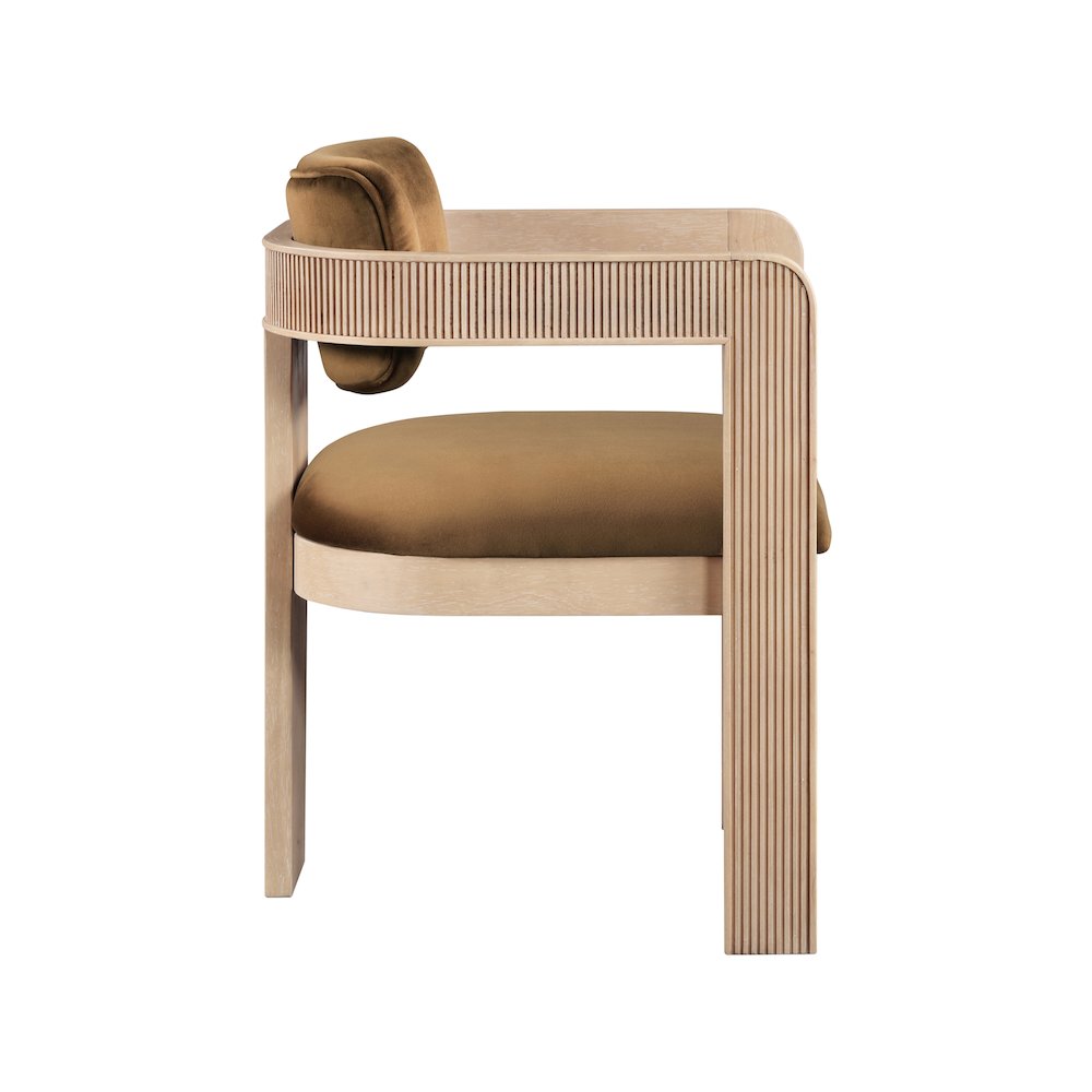 Sacha Saddle Velvet Dining Chair, Set of 2