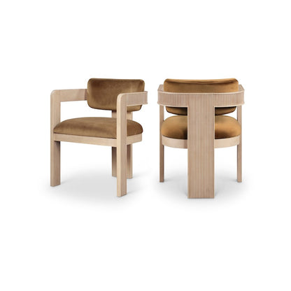 Sacha Saddle Velvet Dining Chair, Set of 2