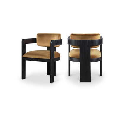 Sacha Saddle Velvet Dining Chair, Set of 2