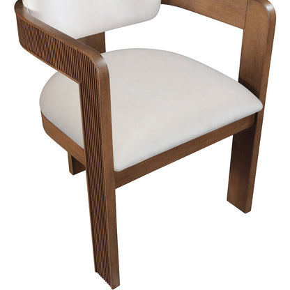 Sacha Cream Velvet Dining Chair, Set of 2