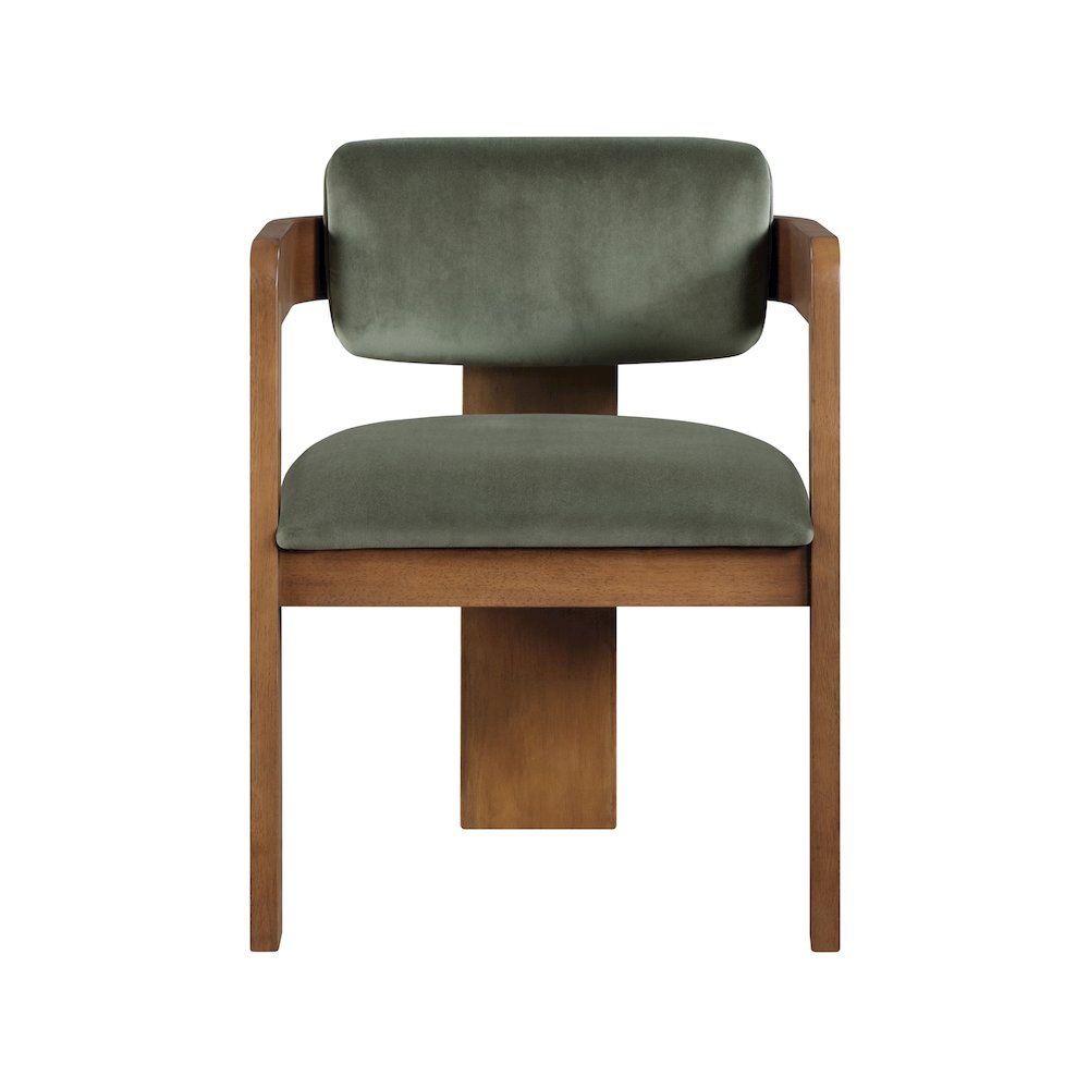 Sacha Green Velvet Dining Chair, Set of 2