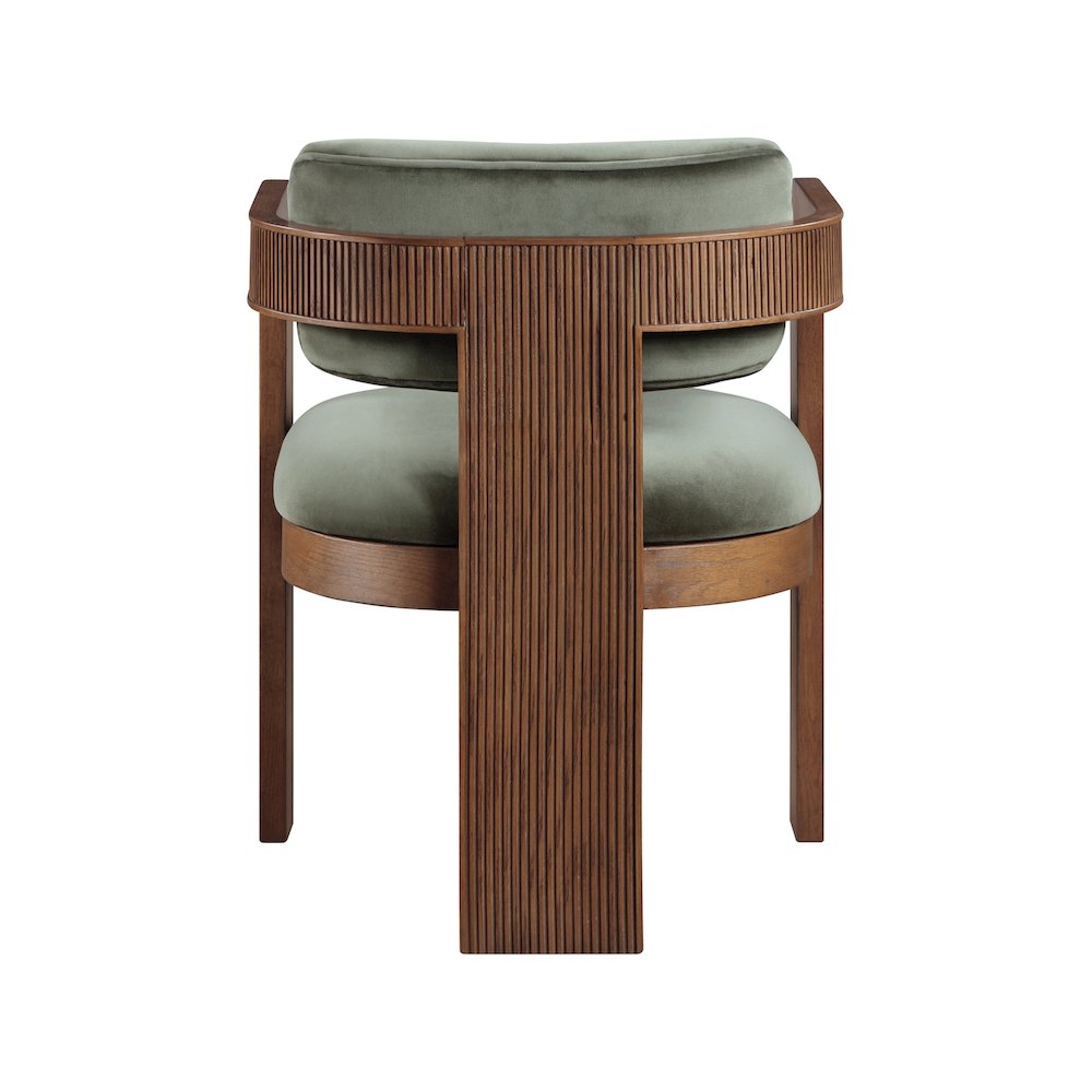 Sacha Green Velvet Dining Chair, Set of 2