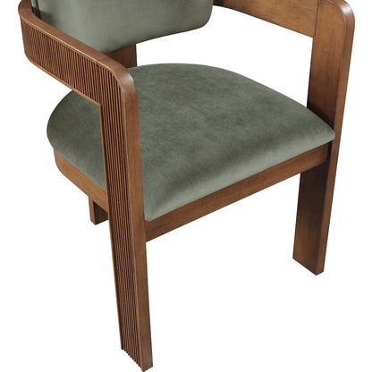 Sacha Green Velvet Dining Chair, Set of 2