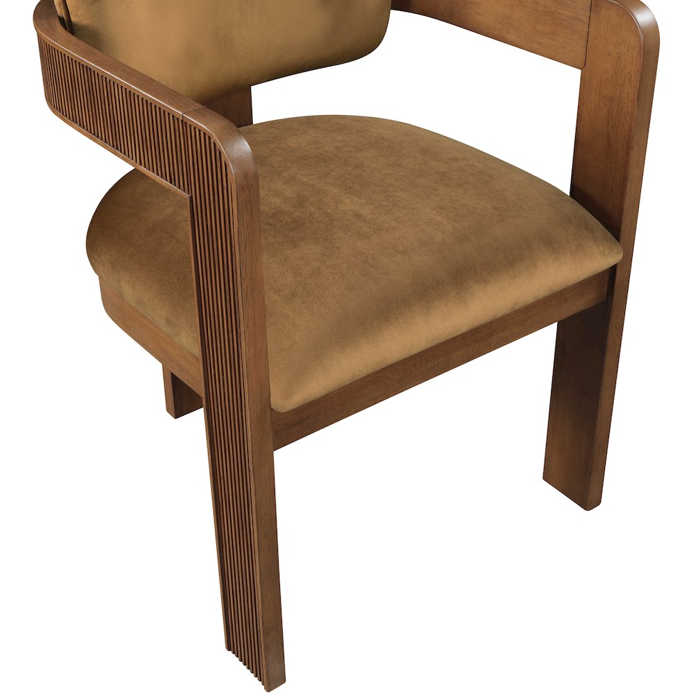 Sacha Saddle Velvet Dining Chair, Set of 2