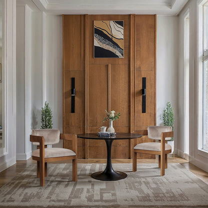 Sacha Taupe Velvet Dining Chair, Set of 2