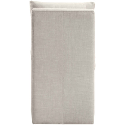 Nelori Beige Linen Textured Performance Fabric Dining Chair, Set of 2