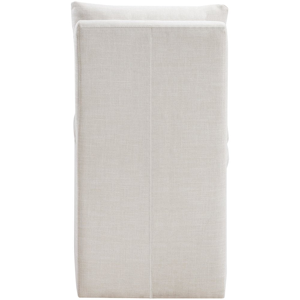 Nelori Cream Linen Textured Performance Fabric Dining Chair, Set of 2