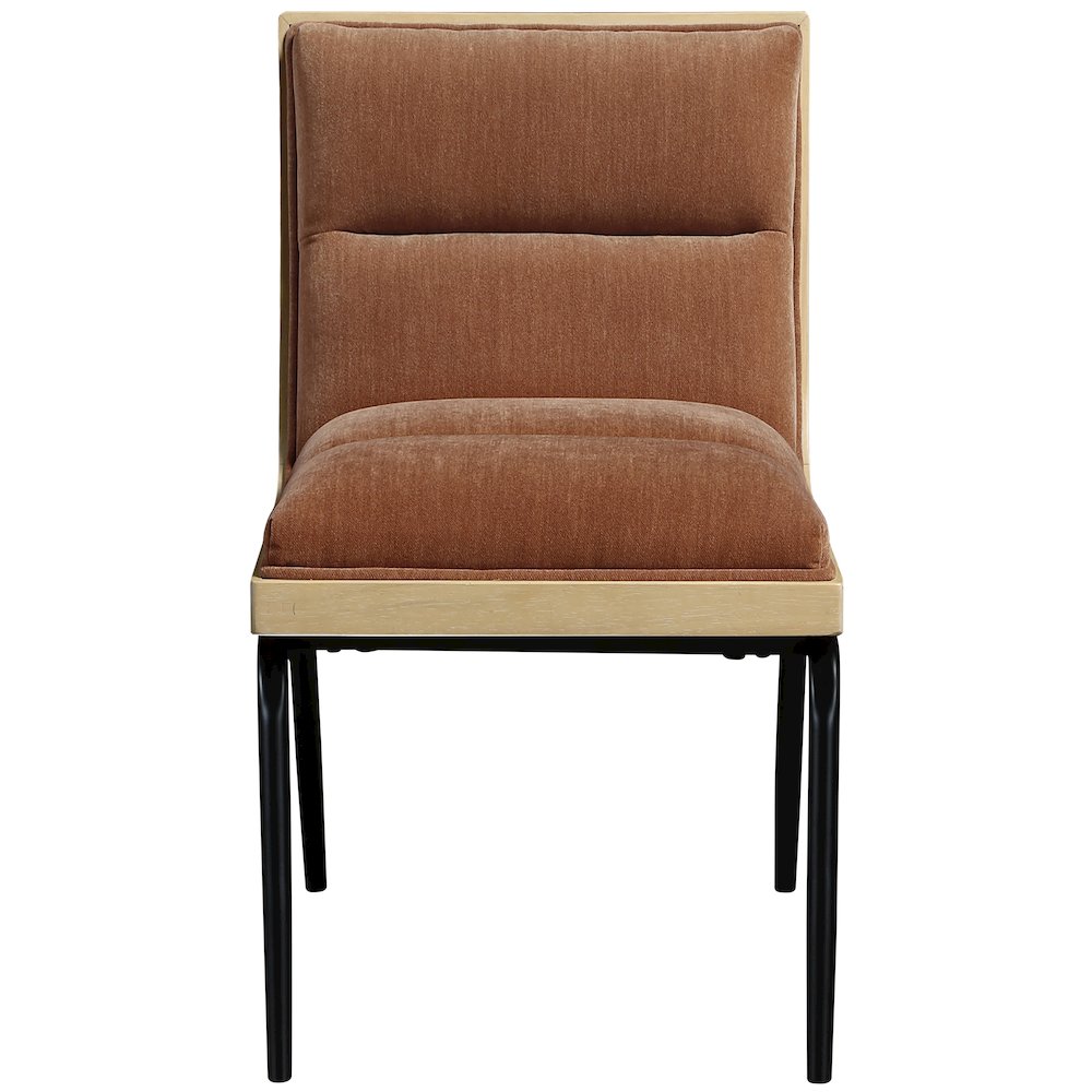 Viceroy Cognac Fabric Upholstered Dining Chair, Set of 2