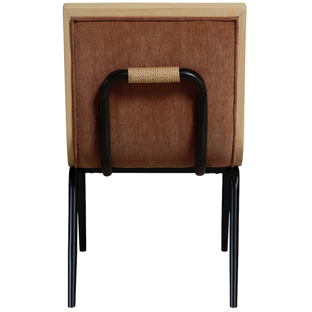 Viceroy Cognac Fabric Upholstered Dining Chair, Set of 2