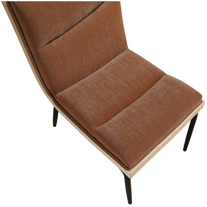 Viceroy Cognac Fabric Upholstered Dining Chair, Set of 2