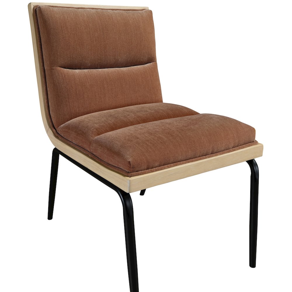 Viceroy Cognac Fabric Upholstered Dining Chair, Set of 2
