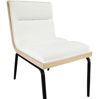 Viceroy Cream Fabric Upholstered Dining Chair, Set of 2