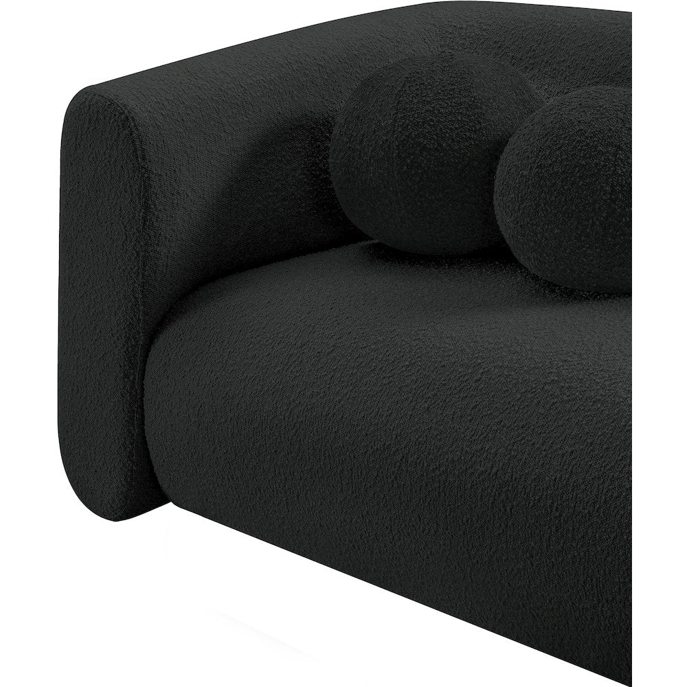 Abbington Black Boucle Fabric Chair
